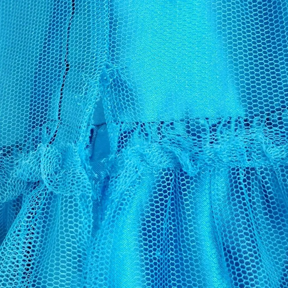 Hannah Anderson Blue Ruffled Skirt Size 10